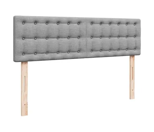 Osmanų Lovos Rėmas Su Čiužiniu, Pilkas, 140X200cm Audinys