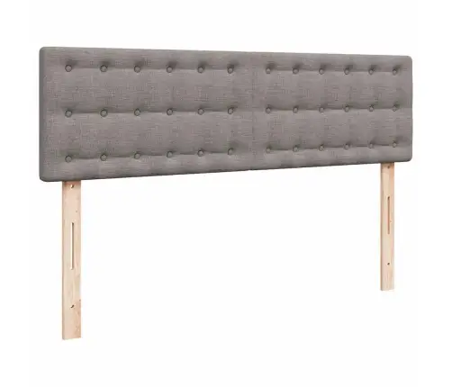 Osmaņu Gultas Rāmis Ar Matrača Pelēkbrūna 140X200 Cm Audums Vidaxl