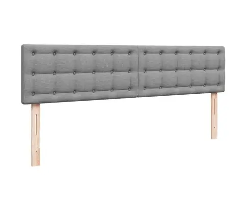 Ottomani Voodi Madratsiga, Helehall, 180X200 cm Kangas