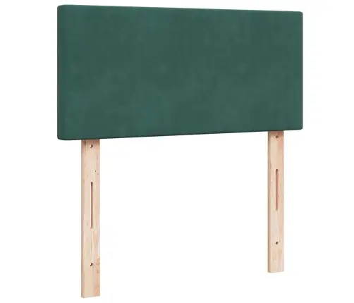 Ottomani Voodiraam Madratsiga, Tumeroheline, 90X190cm Samet