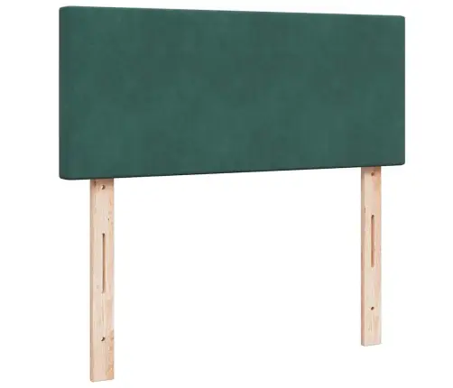 Osmaņu Gultas Rāmis Ar Matrača Tumši Zaļš 120X200 Cm Samts Vidaxl