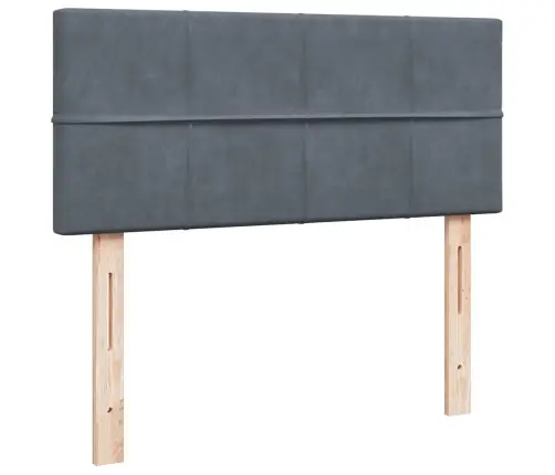 Osmaņu Gultas Rāmis Ar Matrača Tumši Pelēks 120X200Cm Samts Vidaxl