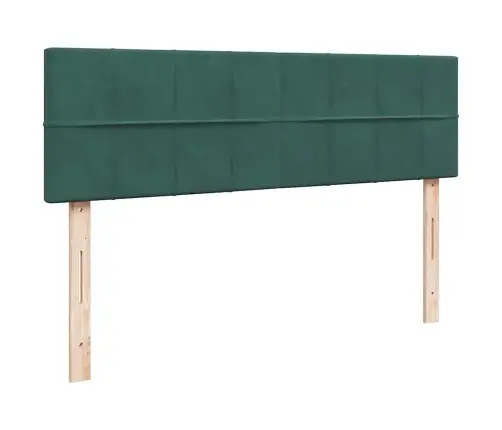 Ottomani Voodi Madratsiga, Tumeroheline, 140X200 cm Samet