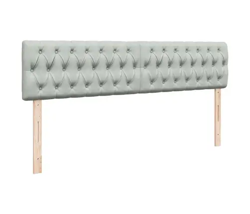 Osmaņu Gultas Rāmis Ar Matrača Gaiši Pelēks 160X200Cm Samts Vidaxl