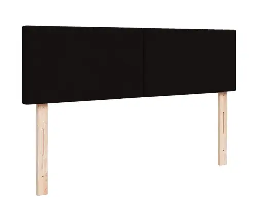 Osmaņu Gultas Rāmis Ar Matračiem Melns 180X200Cm Audums Vidaxl