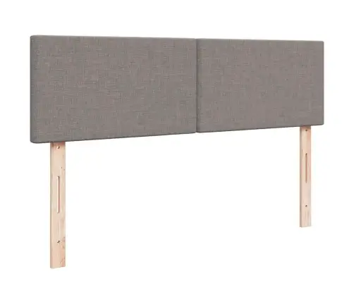 Osmaņu Gultas Rāmis Ar Matračiem Pelēkbrūns 180X200Cm Audums Vidaxl