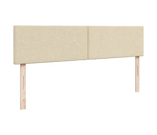 Ottomani Voodiraam Madratsitega, Kreemjas, 200X200cm Kangas