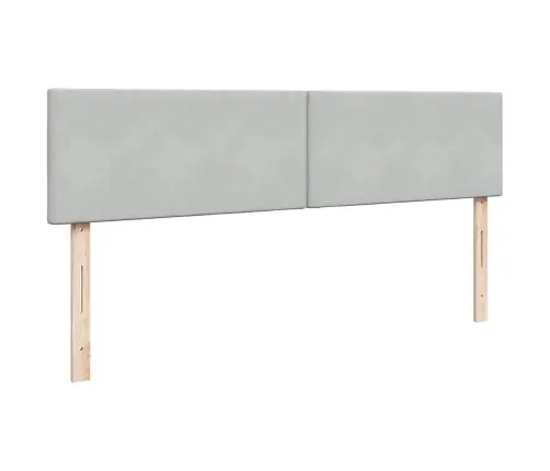 Osmaņu Gultas Rāmis Ar Matračiem Gaiši Pelēks 180X200Cm Audums Vidaxl