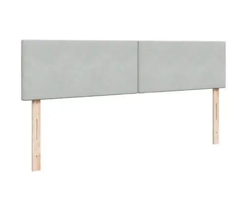 Osmaņu Gultas Rāmis Ar Matračiem Gaiši Pelēks 200X200Cm Audums Vidaxl