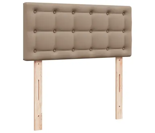 Osmaņu Gultas Rāmis Ar Matrača Kapučīno 100X200Cm Mākslīgā Āda Vidaxl