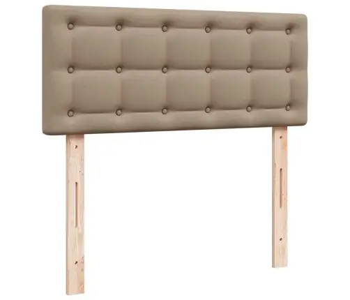 Osmaņu Gultas Rāmis Ar Matrača Kapučīno 120X200Cm Mākslīgā Āda Vidaxl