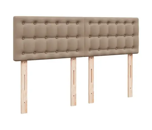 Osmaņu Gulta Ar Matračiem Un Led, Kapučīno, 140X190 Cm Vidaxl