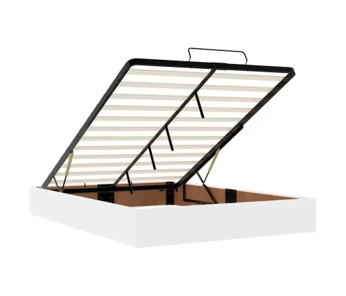 Osmaņu Gulta Ar Matračiem Un Led, Tīri Balts 140X200 Cm Vidaxl