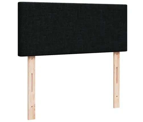 Ottomani Voodi Madratsi Ja Led, Must, 120X190 cm Kangas