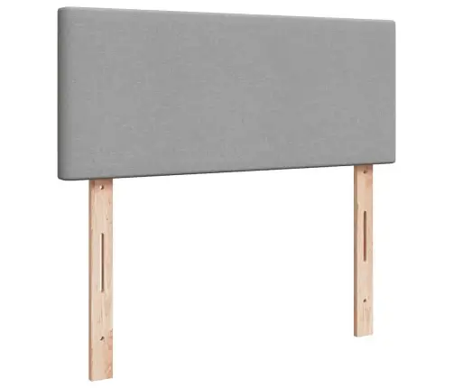 Ottomani Voodi Madratsiga, Helehall, 120X200cm Kangas