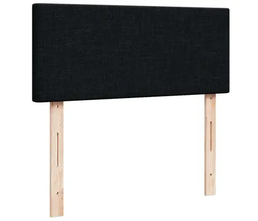 Osmaņu Gultas Rāmis Ar Matrača Melns 120X200 Cm Audums Vidaxl