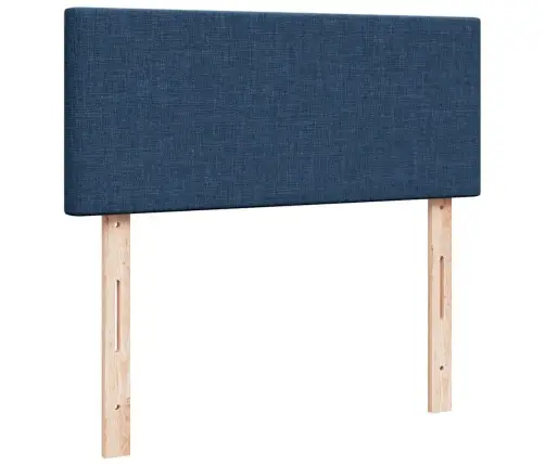 Osmaņu Gulta Ar Matraci & Leds, Zils, 120X200 Cm, Audums Vidaxl