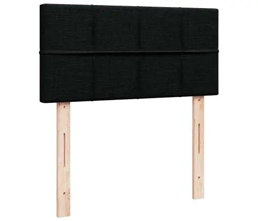 Osmaņu Gultas Rāmis Ar Matrača Melns 90X190 Cm Audums Vidaxl