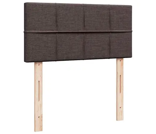 Osmaņu Gultas Rāmis Ar Matrača Tumši Brūns 90X190 Cm Audums Vidaxl