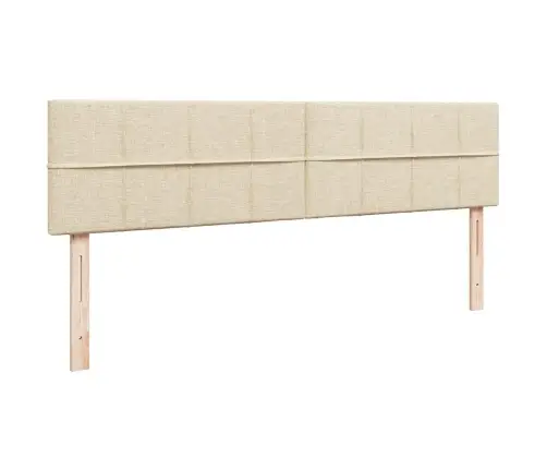 Ottomani Voodiraam Madratsiga, Kreemjas, 160X200 cm Kangas