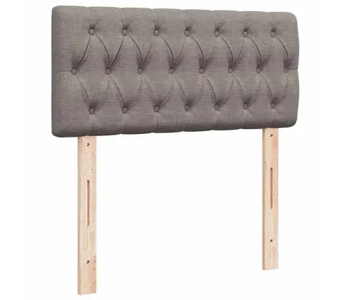 Osmaņu Gultas Rāmis Ar Matrača Pelēkbrūna 90X190 Cm Audums Vidaxl