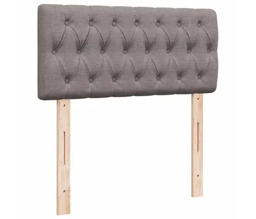 Osmaņu Gultas Rāmis Ar Matrača Pelēkbrūna 100X200 Cm Audums Vidaxl