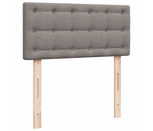 Osmaņu Gultas Rāmis Ar Matrača Pelēkbrūna 100X200 Cm Audums Vidaxl