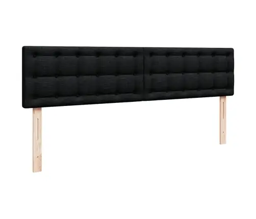 Osmaņu Gultas Rāmis Ar Matrača Melns 160X200Cm Audums Vidaxl