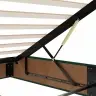 Osmaņu Gulta Ar Matraci & Leds, Tumši Zaļš, 90X200 Cm, Samts Vidaxl
