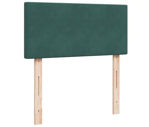 Osmanų Lovos Rėmas Su Čiužiniu, Žalias, 100X200cm Aksomas