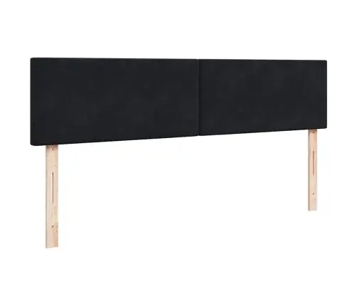 Osmaņu Gultas Rāmis Ar Matrača Melns 180X200Cm Samts Vidaxl