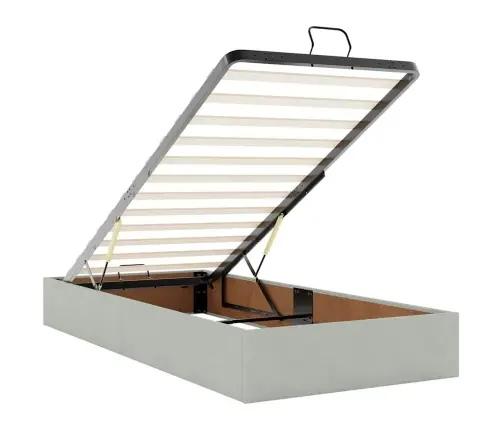 Osmaņu Gultas Rāmis Ar Matrača Gaiši Pelēks 80X200 Cm Samts Vidaxl