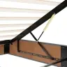 Osmaņu Gultas Rāmis Ar Matrača&Led Tumši Zaļš 120X200Cm Velvet Vidaxl