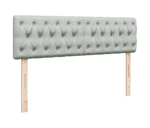 Osmaņu Gulta Ar Matraci & Leds, Gaiši Pelēks, 140X200Cm, Samts Vidaxl