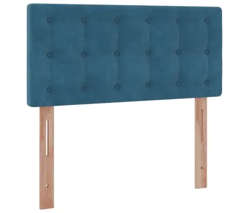 Osmaņu Gultas Rāmis Ar Matrača Tumši Zils 100X200Cm Samts Vidaxl