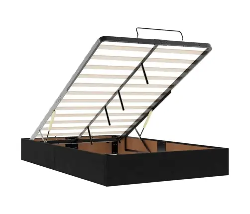 Osmaņu Gulta Ar Matraci&Leds, Melns, 120X190 Cm, Samts Vidaxl