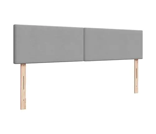 Osmaņu Gultas Rāmis Ar Matračiem Gaiši Pelēks 160X200Cm Audums Vidaxl