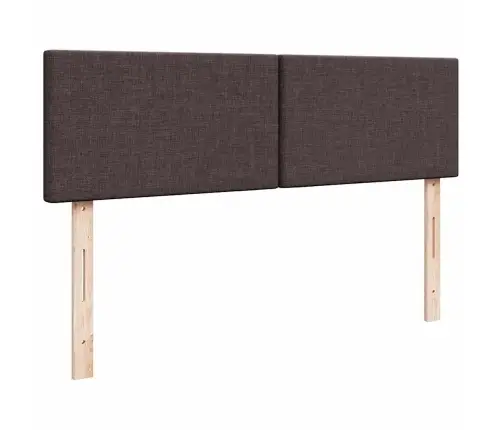 Osmaņu Gultas Rāmis Ar Matračiem Tumši Brūns 180X200Cm Audums Vidaxl