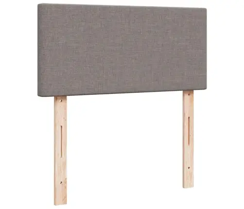 Osmaņu Gultas Rāmis Ar Matračiem Pelēkbrūns 200X200Cm Audums Vidaxl