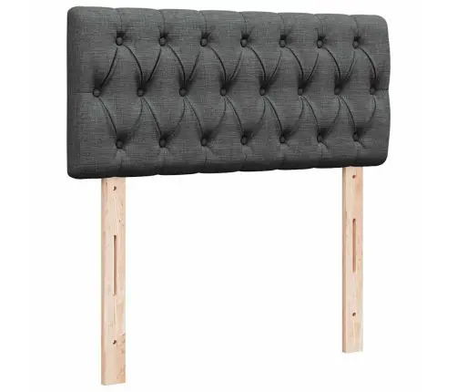 Osmaņu Gultas Rāmis Ar Matračiem Tumši Pelēks 200X200Cm Audums Vidaxl