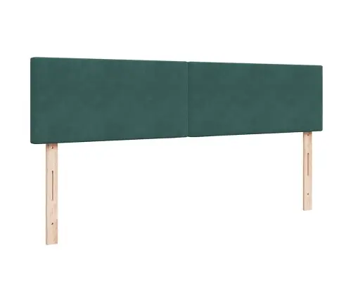 Osmaņu Gultas Rāmis Ar Matračiem Tumši Zaļš 180X200Cm Audums Vidaxl