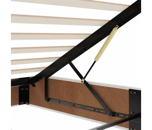 Osmaņu Gultas Rāmis Ar Matrača Balts 160X200Cm Mākslīgā Āda Vidaxl