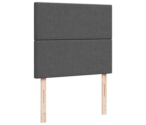 Osmaņu Gultas Rāmis Ar Matrača Tumši Pelēks 120X190 Cm Audums Vidaxl