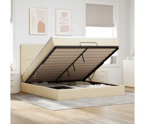 Osmanų Lova Su Čiužinio Kremu 180X200Cm Audiniu