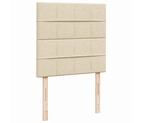 Ottomani Voodiraam Madratsiga, Kreemjas, 80X200cm Kangas