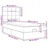 Osmaņu Gultas Rāmis Ar Matrača Zils 90X200 Cm Audums Vidaxl
