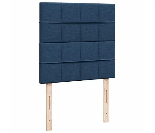 Osmaņu Gultas Rāmis Ar Matrača Zils 90X200 Cm Audums Vidaxl