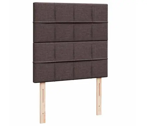 Osmaņu Gultas Rāmis Ar Matrača Tumši Brūns 100X200 Cm Audums Vidaxl