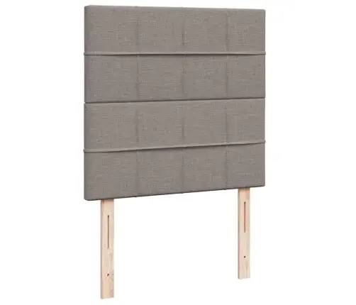 Osmaņu Gultas Rāmis Ar Matrača Pelēkbrūna 100X200 Cm Audums Vidaxl