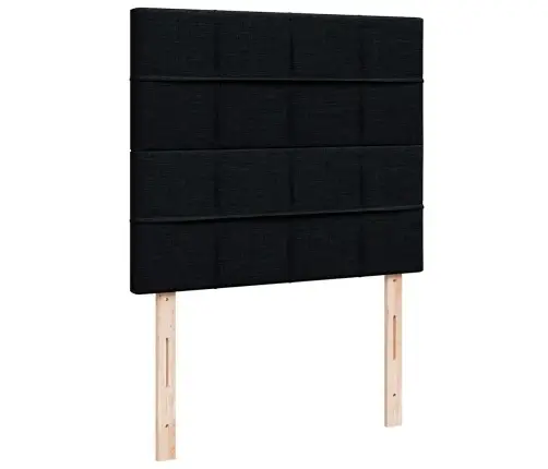 Osmaņu Gultas Rāmis Ar Matrača Melns 120X190 Cm Audums Vidaxl